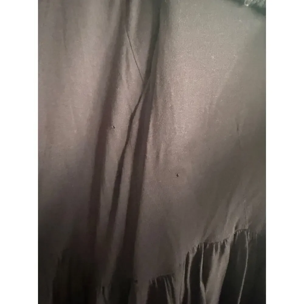 Free People Gray Chunky Wool Peplum Sweater Coat Button Front Sz Large